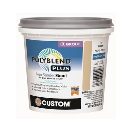 Custom Building Products 1 lbs Linen Non-Sanded Ceramic Tile Grout  No. 122 Linen Color 120306